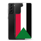 Coque samsung drapeau soudan souple antichoc resistant