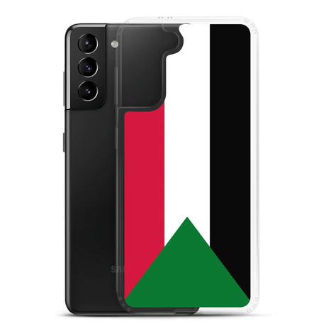 Coque samsung drapeau soudan souple antichoc resistant