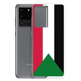 Coque samsung drapeau soudan souple antichoc resistant