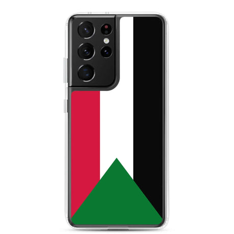 Coque samsung drapeau soudan souple antichoc resistant