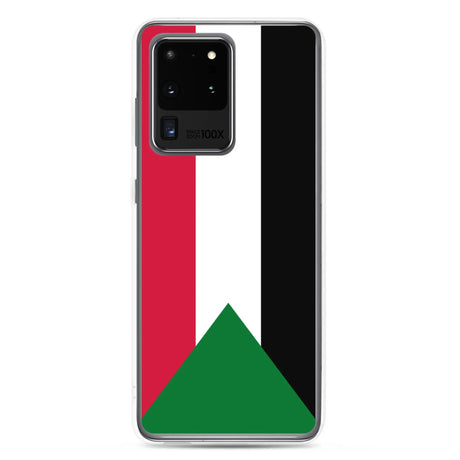 Coque samsung drapeau soudan souple antichoc resistant