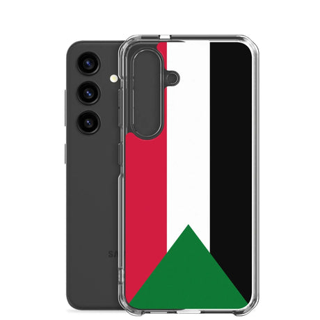 Coque samsung drapeau soudan souple antichoc resistant