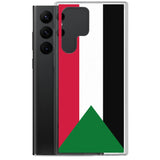 Coque samsung drapeau soudan souple antichoc resistant