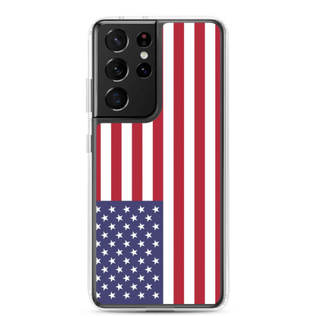 Coque samsung galaxy drapeau états-unis souple antichoc