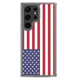Coque samsung galaxy drapeau états-unis souple antichoc