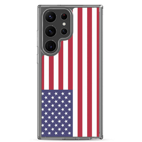 Coque samsung galaxy drapeau états-unis souple antichoc