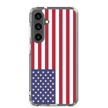 Coque samsung galaxy drapeau états-unis souple antichoc