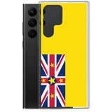 Coque samsung galaxy drapeau niue souple antichoc résistante