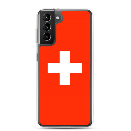 Coque samsung suisse souple antichoc motif drapeau armoiries