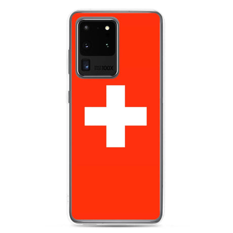 Coque samsung suisse souple antichoc motif drapeau armoiries