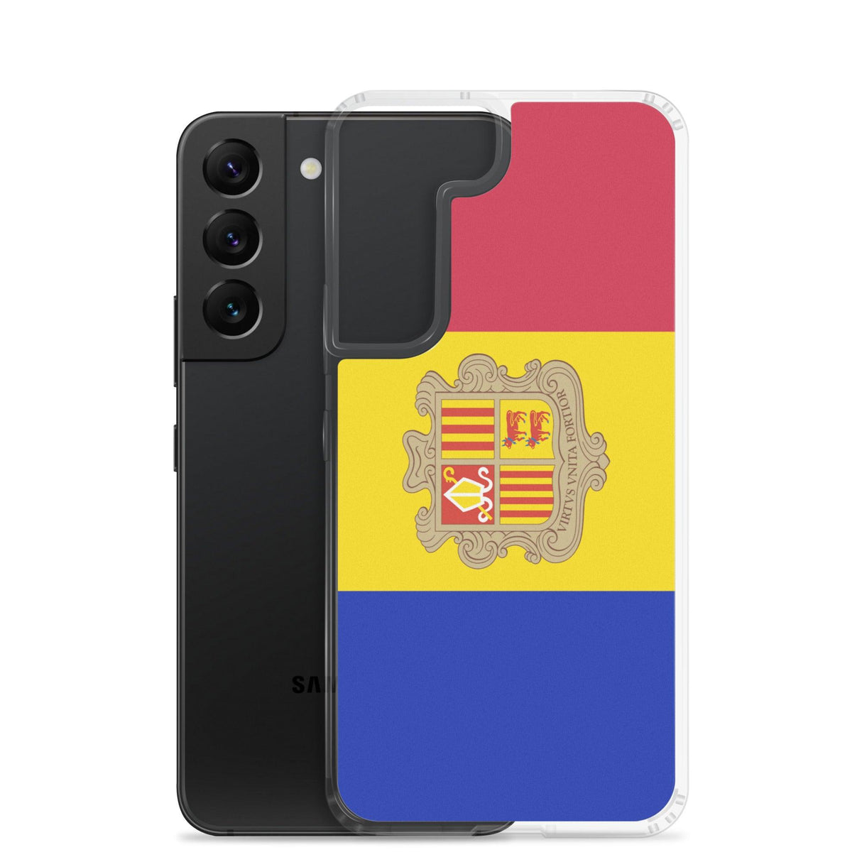 Coque Téléphone Drapeau d'Andorre - Pixelforma