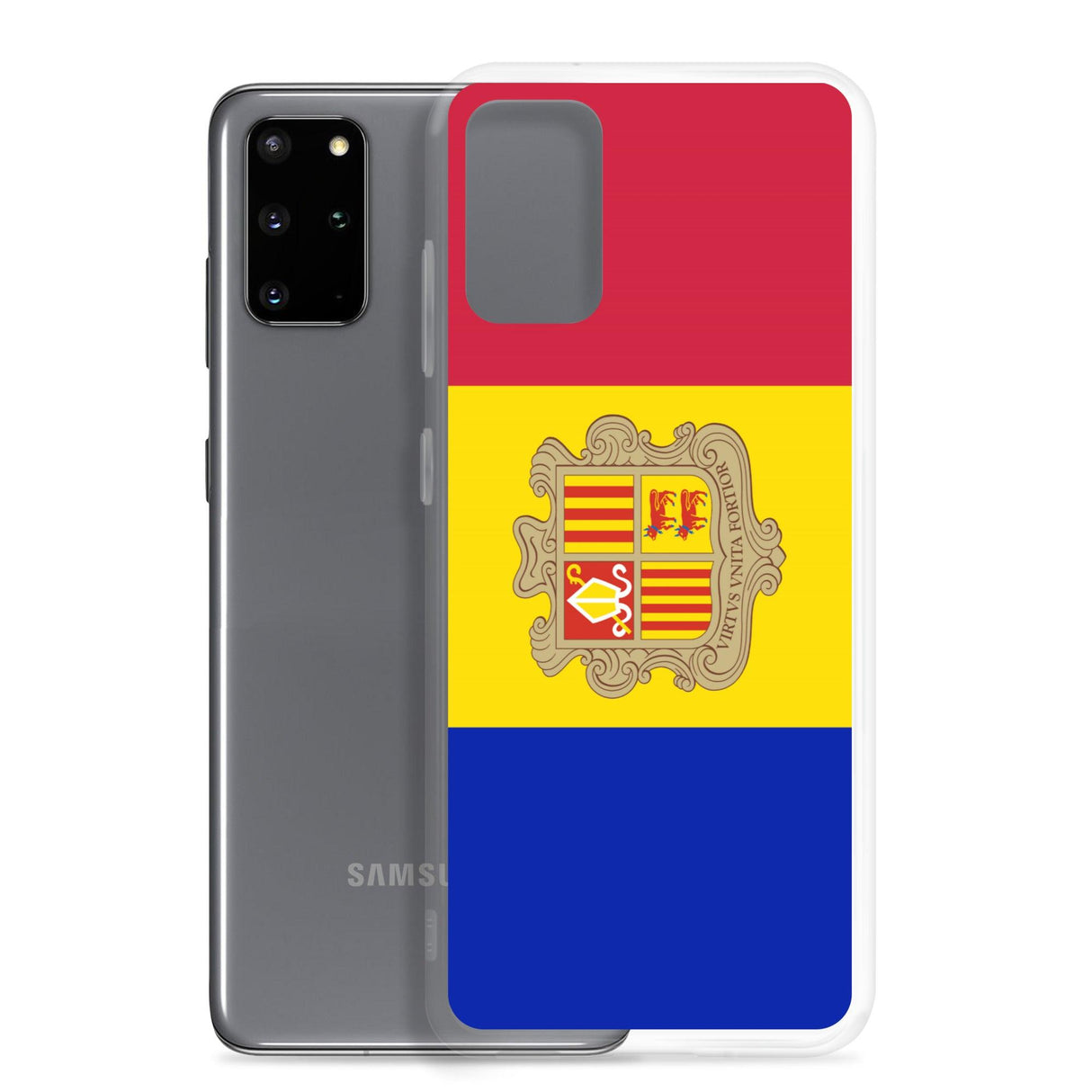 Coque Téléphone Drapeau d'Andorre - Pixelforma