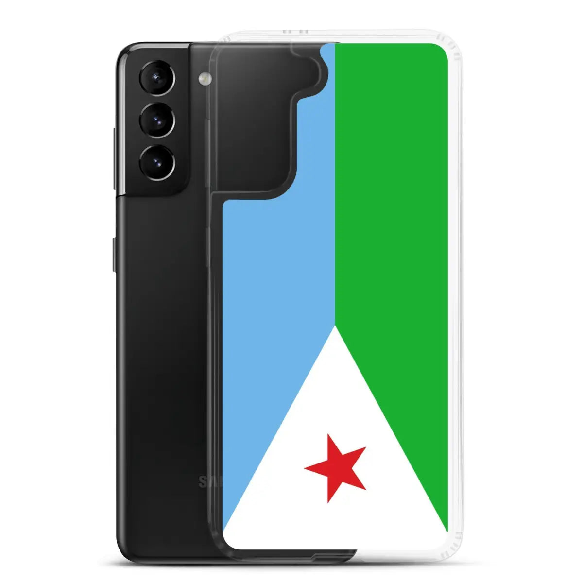 Coque téléphone drapeau de djibouti - pixelforma