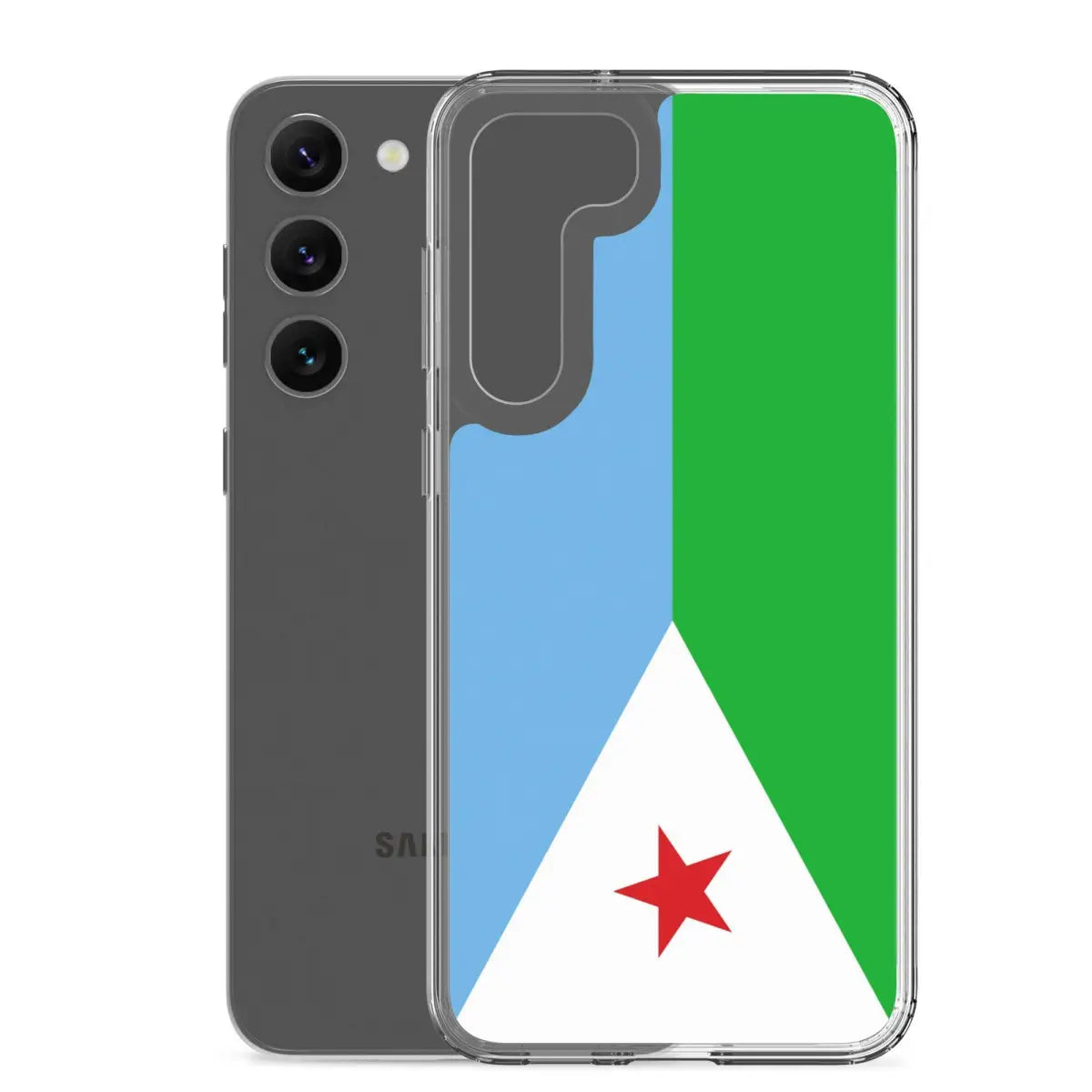 Coque téléphone drapeau de djibouti - pixelforma
