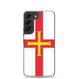 Coque téléphone drapeau de guernesey - pixelforma