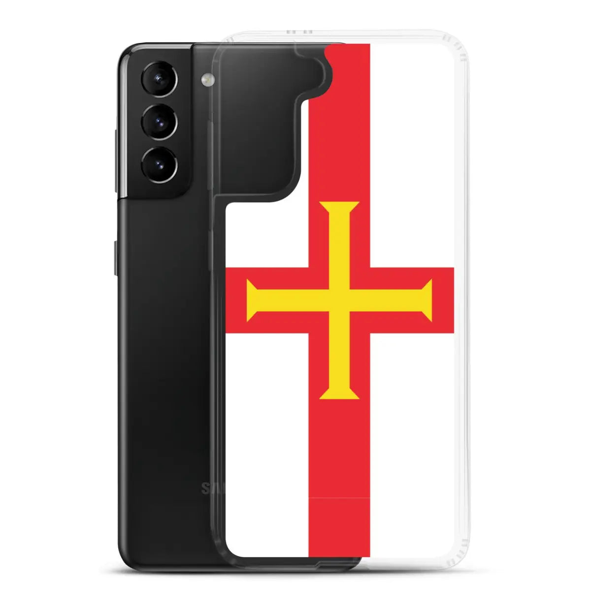 Coque téléphone drapeau de guernesey - pixelforma