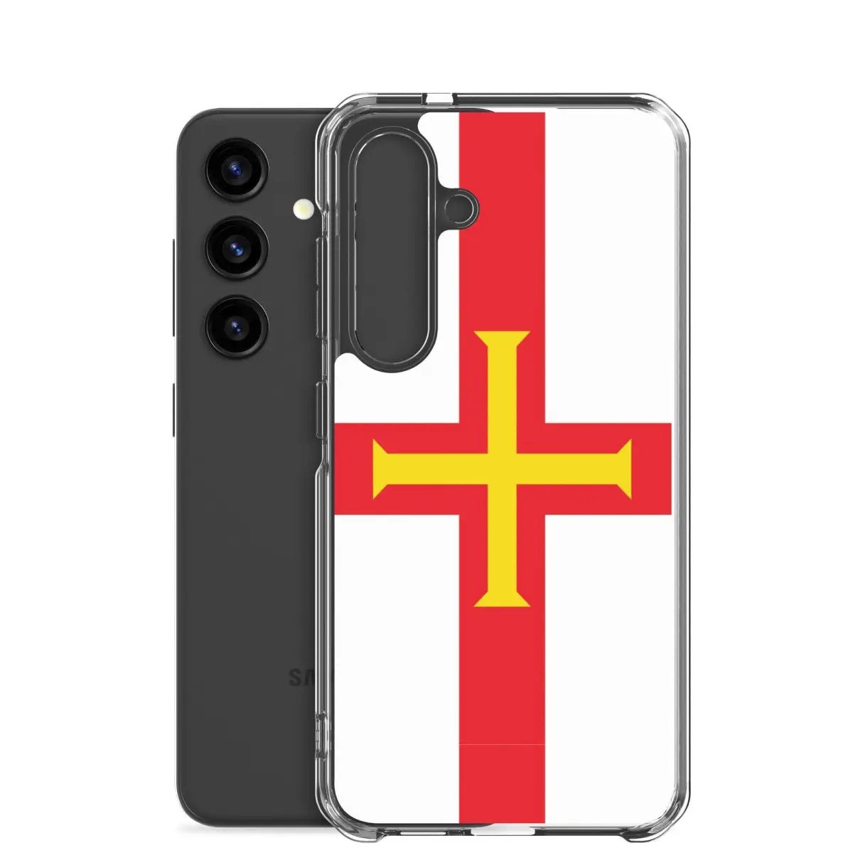 Coque téléphone drapeau de guernesey - pixelforma