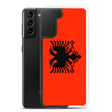 Coque Téléphone Drapeau de l'Albanie - Pixelforma