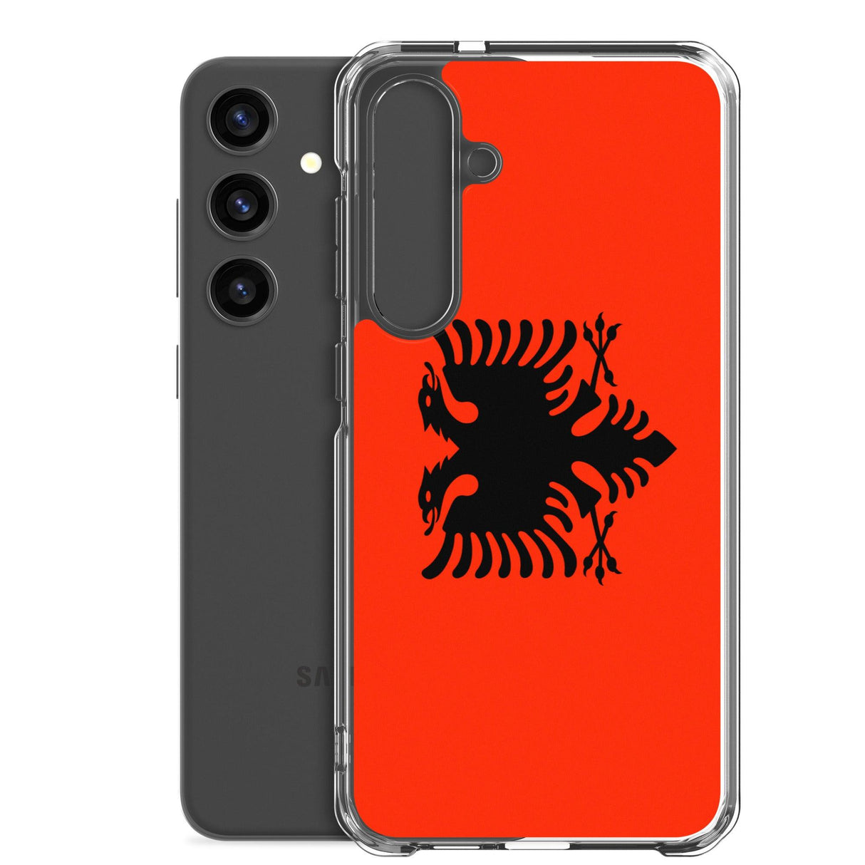 Coque Téléphone Drapeau de l'Albanie - Pixelforma