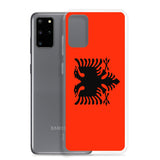 Coque Téléphone Drapeau de l'Albanie - Pixelforma