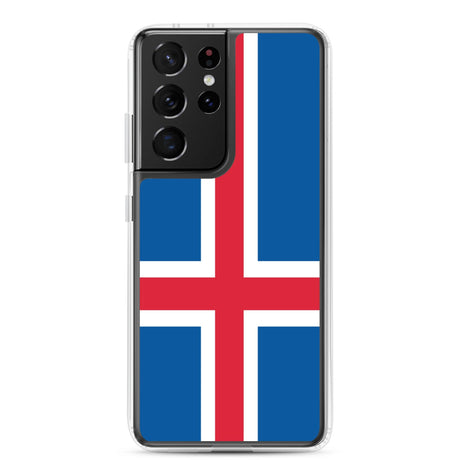 Coque Téléphone Drapeau de l'Islande - Pixelforma