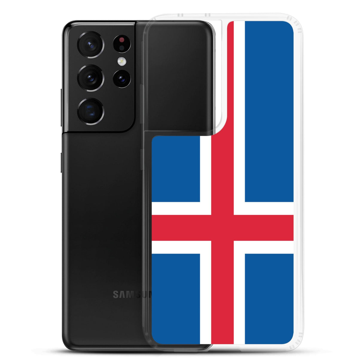 Coque Téléphone Drapeau de l'Islande - Pixelforma