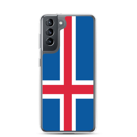 Coque Téléphone Drapeau de l'Islande - Pixelforma