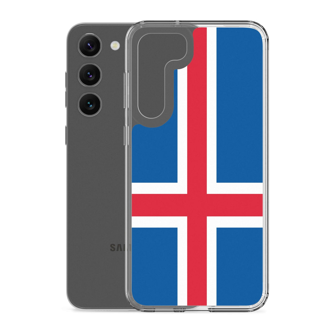 Coque Téléphone Drapeau de l'Islande - Pixelforma