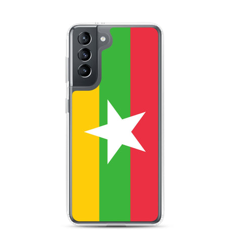 Coque Téléphone Drapeau de la Birmanie - Pixelforma