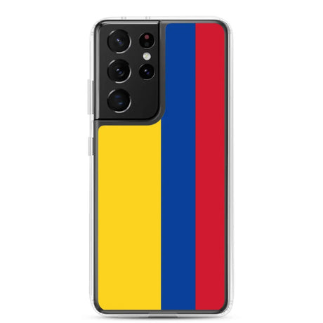 Coque téléphone drapeau de la colombie - pixelforma