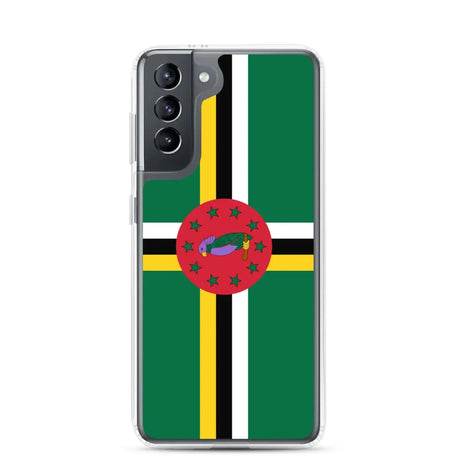 Coque téléphone drapeau de la dominique - pixelforma