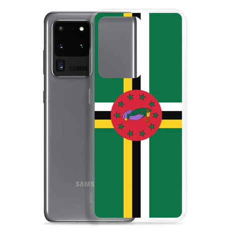 Coque téléphone drapeau de la dominique - pixelforma