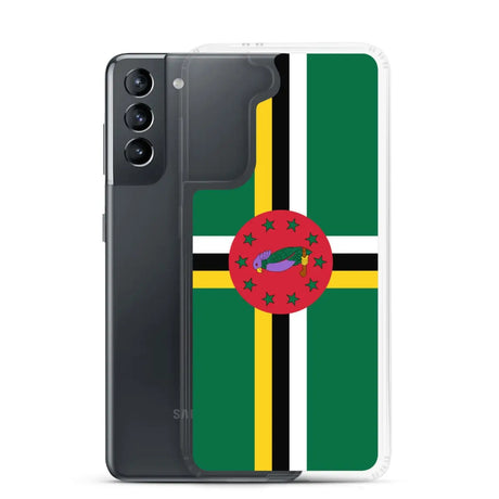 Coque téléphone drapeau de la dominique - pixelforma