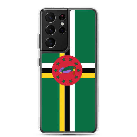 Coque téléphone drapeau de la dominique - pixelforma