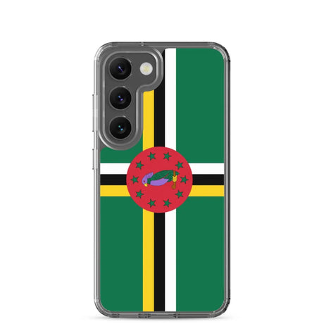 Coque téléphone drapeau de la dominique - pixelforma