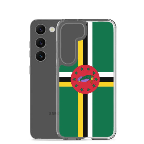 Coque téléphone drapeau de la dominique - pixelforma