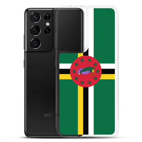 Coque téléphone drapeau de la dominique - pixelforma