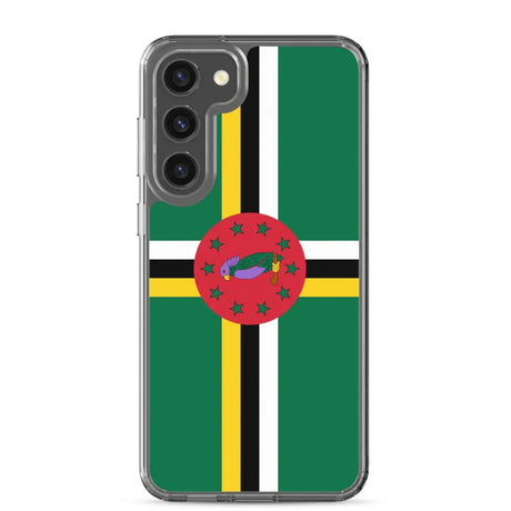 Coque téléphone drapeau de la dominique - pixelforma