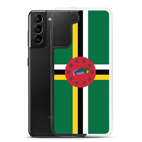 Coque téléphone drapeau de la dominique - pixelforma