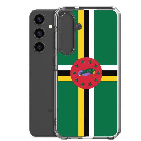 Coque téléphone drapeau de la dominique - pixelforma