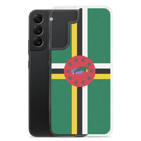 Coque téléphone drapeau de la dominique - pixelforma