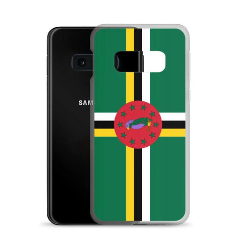 Coque téléphone drapeau de la dominique - pixelforma