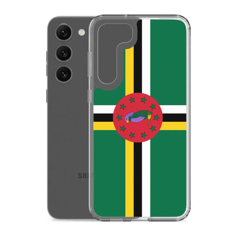 Coque téléphone drapeau de la dominique - pixelforma