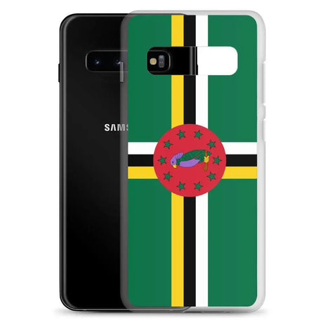 Coque téléphone drapeau de la dominique - pixelforma