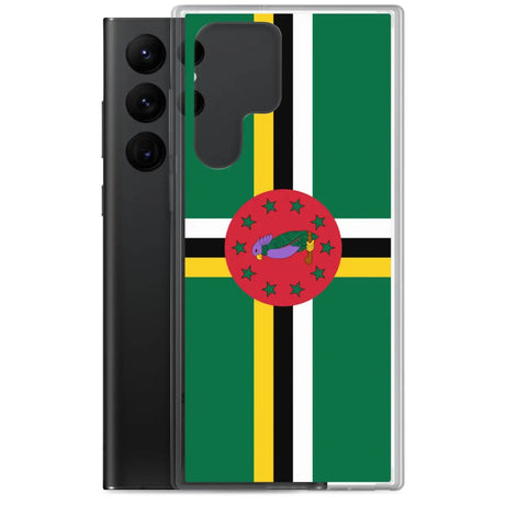 Coque téléphone drapeau de la dominique - pixelforma