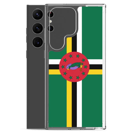 Coque téléphone drapeau de la dominique - pixelforma