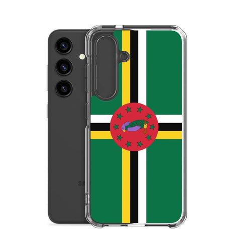 Coque téléphone drapeau de la dominique - pixelforma