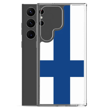 Coque téléphone drapeau de la finlande - pixelforma