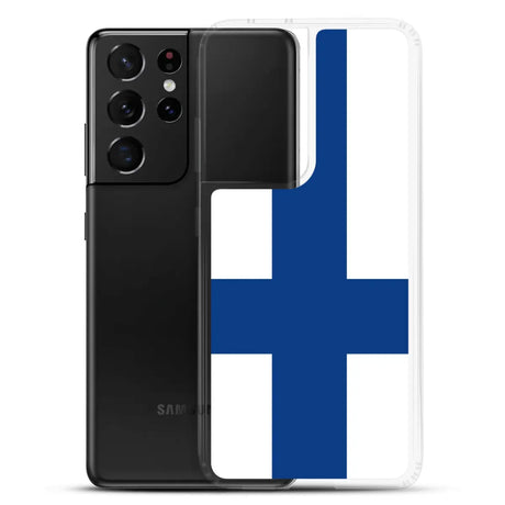 Coque téléphone drapeau de la finlande - pixelforma