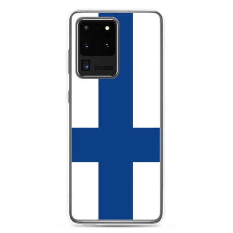 Coque téléphone drapeau de la finlande - pixelforma